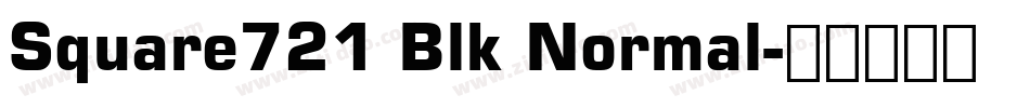 Square721 Blk Normal字体转换